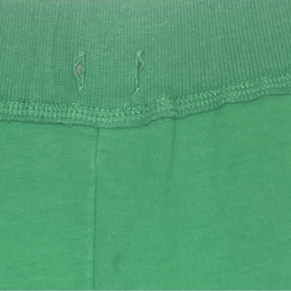 Mike’s Women’s Capri Sweatpants M Green White Paisley w/90 On Leg No Drawstring - Picture 7 of 10